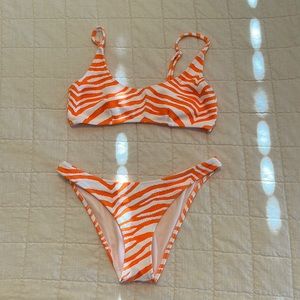 Triangl Maia swimsuit in orange zebra